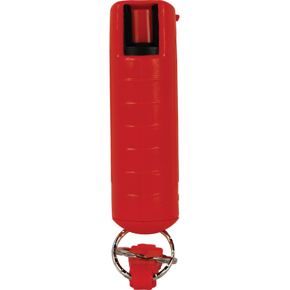 Wildfire 1.4% MC 1/2 oz pepper spray hard case with quick release keychain red view 4